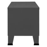 vidaXL Meuble TV industriel Anthracite 105x35x42 cm Métal