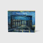 STARRY NIGHT OVER THE RHONE by Vincent Van Gogh Gold Plated 2 onces argent monnaie 10000 Francs Chad 2022