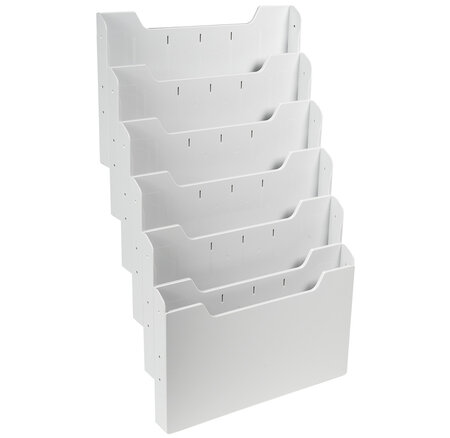 Trieur Mural Modulable Horizontal 6 Compartiments A4 - Exacompta