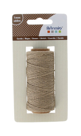 Ficelle Naturel 1mm x 60m