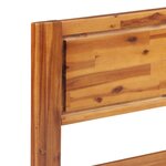 vidaXL Cadre de lit Bois d'acacia massif 140 x 200 cm
