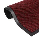 vidaXL Paillasson rectangulaire 90 x 150 cm Rouge