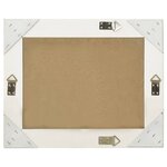 vidaXL Miroir mural style baroque 50x40 cm Blanc