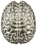 BRAIN 3D Shaped 2 onces argent monnaie 5 Dollars Samoa 2023