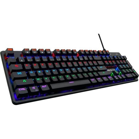THE G-LAB Clavier mécanique - Swicth bleu Ultras Réactifs - 16 effets de rétro-éclairage - Compatible sur PC - PS4 - PS5 - Xbox