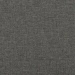 vidaXL Sommier à ressorts de lit Gris foncé 200x200 cm Tissu