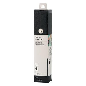 Cricut Smart Iron-On : Feuille Glitter Noir 33x273 cm