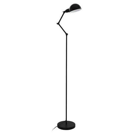Eglo lampadaire exmoor acier noir