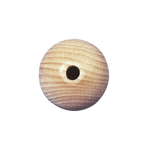 Perle en bois ø 50 mm Boule demi-percée ø 8 mm