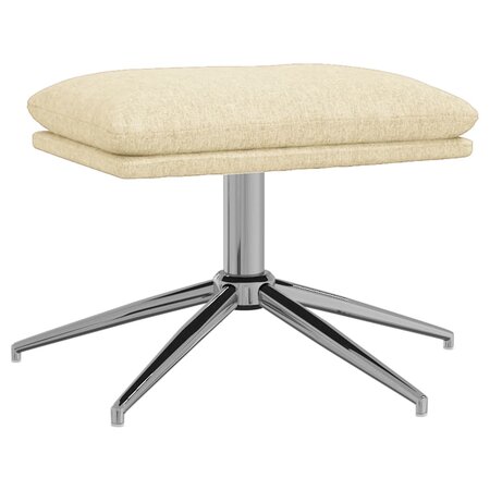 vidaXL Repose-pied Crème 60x60x35 cm Tissu