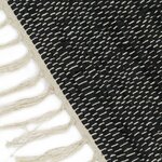vidaXL Tapis Chindi tissé à la main Cuir 120x170 cm Gris clair et noir