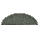 vidaXL Tapis de marches d'escalier 15 Pièces Vert foncé 56x17x3 cm