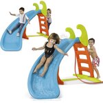 Toboggan courbe avec raccordement à eau feber