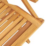 vidaXL Ensemble à dîner de jardin 5 Pièces Bois de teck massif