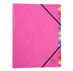Trieur Dos Agrafé Iderma - A4 - Couleurs Assorties - X 8 - Exacompta