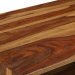 vidaXL Table basse Bois Sesham massif avec finition miel 110x50x37 cm