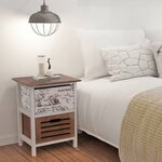 vidaXL Table de chevet Bois