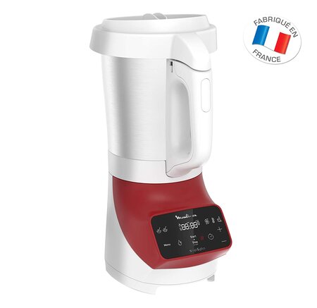 Blender Chauffant De 5L Avec Écran Tactile 1100W Rouge Blanc