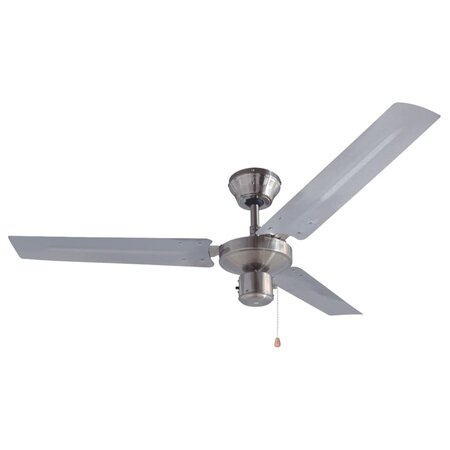 Bestron Ventilateur de plafond 122 cm 60 W Chrome DT48C