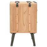 vidaXL Table de chevet Bois de sapin massif  50 x 35 x 57 cm