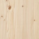 vidaXL Cadre de lit Bois de pin massif 150x200 cm Très grand