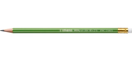 Lot de 3 crayons graphite 100  fsc bout gomme hb stabilo