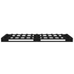vidaXL Lit de palette noir 90x200 cm bois de pin massif
