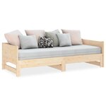 vidaXL Lit coulissant Bois de pin solide 2x(80x200) cm