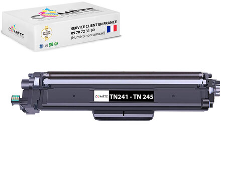 1 toner compatible avec brother tn241 tn245 noir