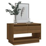 vidaXL Meuble TV Chêne marron 70x41x44 cm Aggloméré