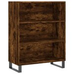 vidaXL Buffet chêne fumé 69 5x32 5x180 cm bois d'ingénierie