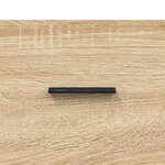 vidaXL Buffet haut Chêne sonoma 69 5x34x180 cm Bois d'ingénierie