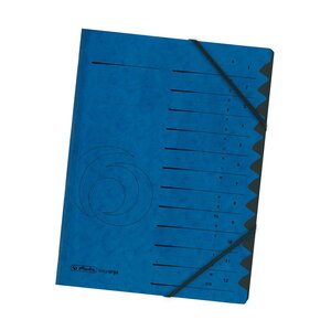 trieur easyorga, A4, carton, 12 compartiments, vert HERLITZ