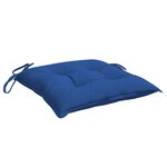 vidaXL Coussins de chaise 2 Pièces bleu 50x50x7 cm tissu oxford