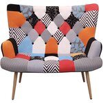 Canapé en tissu patchwork helsinki