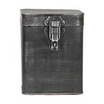 LABEL51 Boîte de rangement 15x16x19 cm L Noir antique