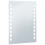 vidaXL Miroir mural à LED pour salle de bains 60x80 cm