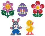 Plaque pour perles standard (Ø5 mm) Joyeuse Pâques 5 pièces