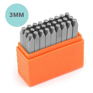 27 tampons pour gravure métal Marin - Alphabet minuscule