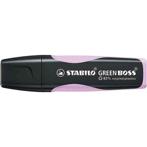Surligneur green boss pastel  lilas stabilo