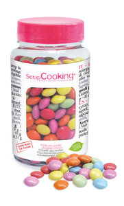 Pot De Décors Sucrés Dragées "Choco Multicolores" 75G