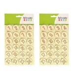 2 kits de chiffres ronds en bois calendrier de l'Avent