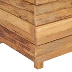 vidaXL Lit surélevé 100x40x72 cm Bois massif de teck et acier
