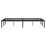 vidaXL Cadre de lit métal noir 135x190 cm