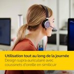 Jabra evolve 40 uc mono casque audio - casque unified communications pour voip softphone avec annulation passive du bruit - jack
