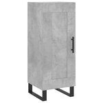 vidaXL Buffet haut Gris béton 34 5x34x180 cm Bois d'ingénierie