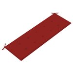 vidaXL Banc de jardin avec coussin 157 cm Bois d'acacia massif