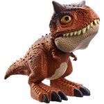 Jurassic world - bébé carnotaurus toro  avec mouvements activés par un bouton  apparence réaliste - figurine dinosaure - des 4 ans