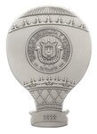 HOT AIR BALLOON 2 onces argent monnaie 25 Francs Burundi 2023