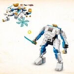 Lego 71761 ninjago l'évolution robot de puissance de zane  avec figurines serpent  bataille ninja avec banniere a collectionner